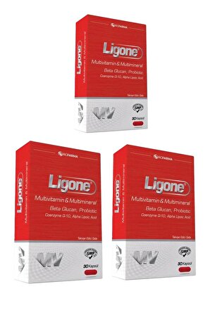 Ligone Multivitamin 30 Kapsül x 3 Adet