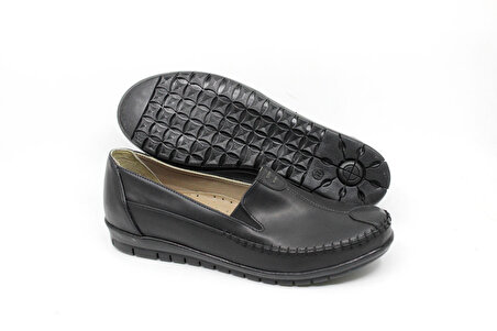 Zerhan 217 Kadın Siyah Günlük Comfort Ayakkabı