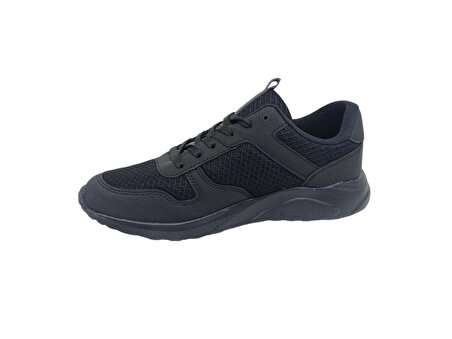 Lutton 4039 Unisex Siyah Bağcıklı Spor Ayakkabı