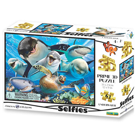 Prime 3D Okyanusta Selfie 63 Parça Puzzle 10691