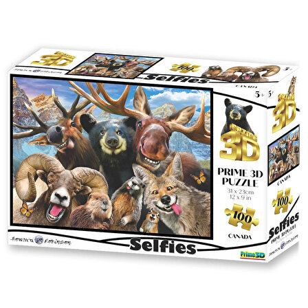 Prime 3D Kanada Selfie 100 Parça Puzzle 10779