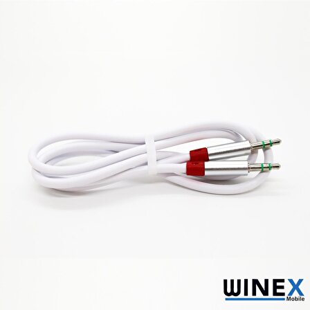 Winex AX42 Gfz 3.5mm Aux Kablo 1m Beyaz