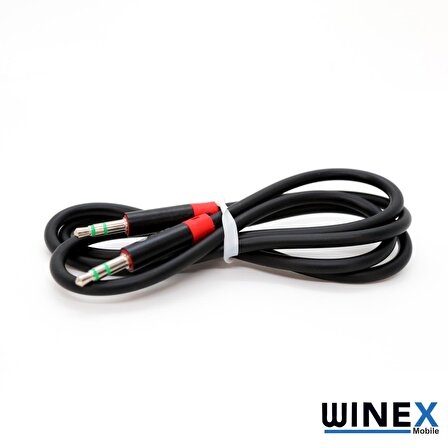 Winex AX42 Gfz 3.5mm Aux Kablo 1m Siyah