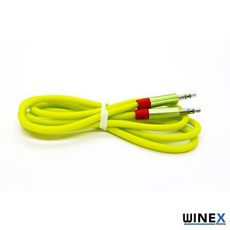 Winex AX42 Gfuz 3.5mm Aux Kablo 1m Yeşil