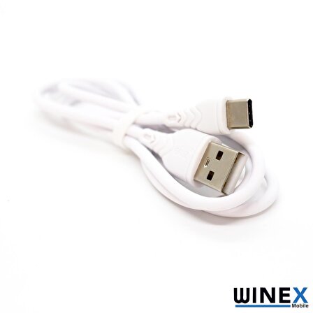 Winex CA-60 USBA to Type-C Hızlı Data ve Şarj Kablosu 3A Beyaz