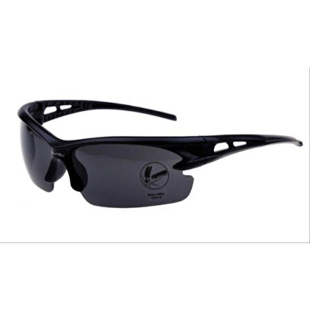 QULAIOU Bisiklet Gözlüğü UV 400 (Siyah Çerçeve Füme Cam)