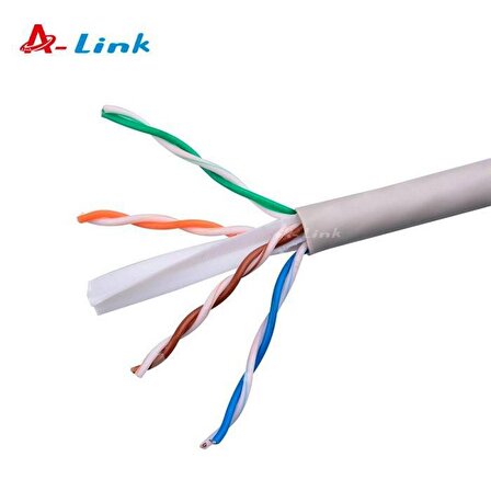 A-Link CAT6 24 AWG 0.50mm İnternet Veri Kablosu- 305 Metre