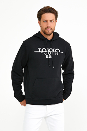 SPR22SW164 Kapşonlu Tokyo Baskılı Sweat