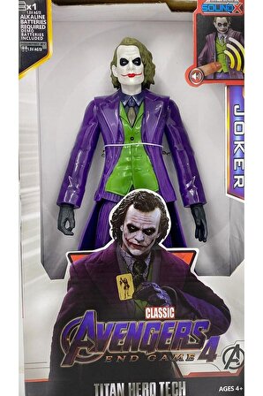 Joker Karakter Aksiyon Figür Sesli Ve Işıklı 30 Cm