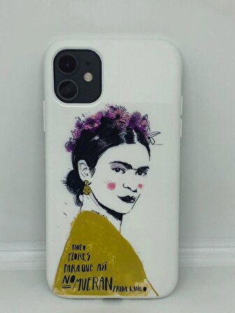 Iphone 11 Uyumlu Frida Kahlo Baskılı İçi Kadife Lansman Kılıf
