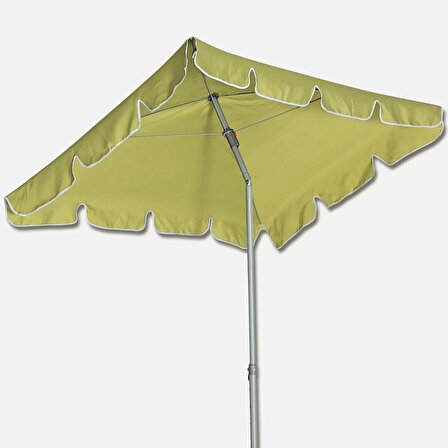 Bidesenal Bahçe Şemsiyesi Dikdörtgen Balkon Şemsiyesi Teras Şemsiye Havuz Şemsiye Cafe Şemsiyesi Gölgelik Yeşil