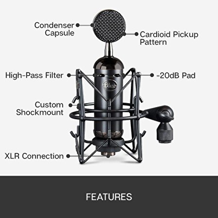 Blue Blackout Spark SL XLR Kondenser Mikrofon Pro