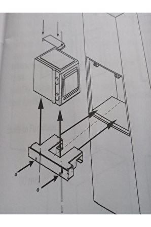 Mikrodalga Ankastre Montaj Kiti Panjurlu