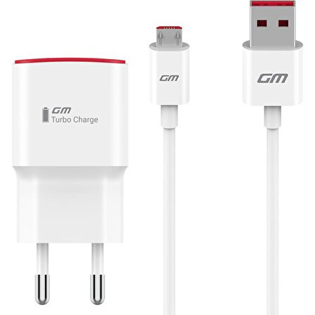 General Mobile Şarj Adaptörü ve Micro USB Kablo Set 2A (General M Türkiye)