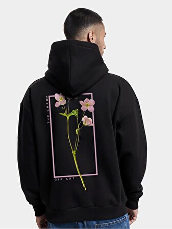 Flowers Baskı Oversize Sweatshirt