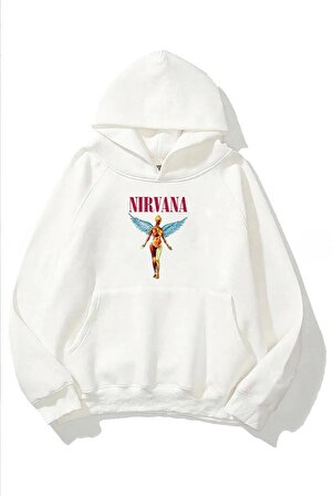 Nirvana Angel Baskı Oversize Sweatshirt