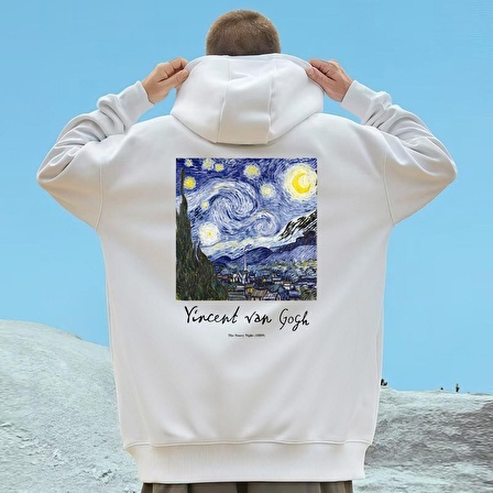 Van Gogh Vincent Baskı Oversize Sweatshirt