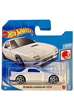 Hot Wheels - '89 Mazda Savanna Rx-7 FC35 - Beyaz (1/64) 2021 Serisi