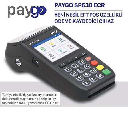 Paygo SP630 Ecr Yeni Nesil Mobil Pos Yazarkasa