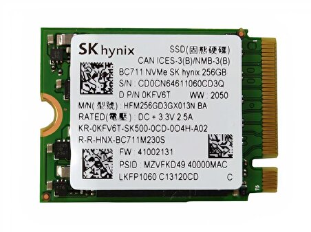 SK Hynix HFM256GD3GX013N M2 256 GB M.2 1400 MB/s 2850 MB/s SSD 