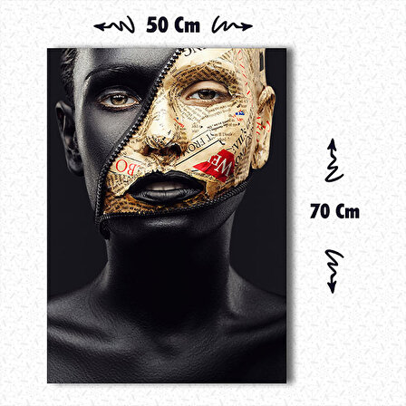 Medya Dünyası Gazete Dekoratif Kanvas Tablo 50*70cm AGT005