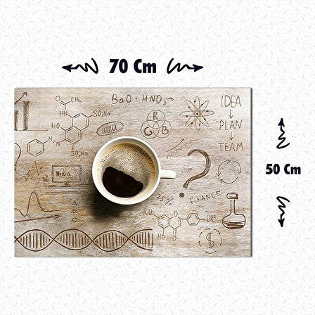 Kahve Molası Dekoratif Kanvas Tablo 50*70cm AGT037
