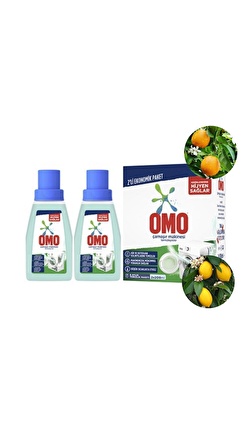 OMO MAKİNE TEMİZLEYİCİ PORTAKAL ÇİÇEĞİ VE LİMON FERAHLIĞI 2X200 ML - 400 ML