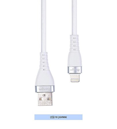 atongm 3A/60W USB to Lightning Şarj ve Data Kablosu (1,2 Metre)
