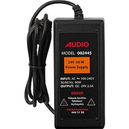 Audio Güç Kaynağı 60W 24V Switch Mode AUDIO