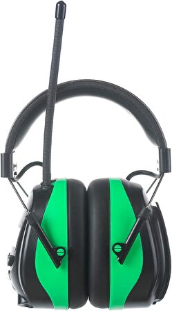 PROTEAR Dijital AM FM Radyo Kulaklıklar, 25dB Kulak Koruma - Yeşil