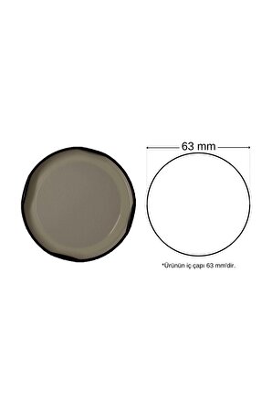 20 Lİ  63 mm Siyah Cam Kavanoz Kapağı (20 Adet)