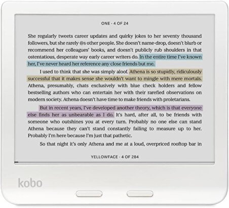 Kobo Libra Colour E-kitap okuyucu 7" Beyaz