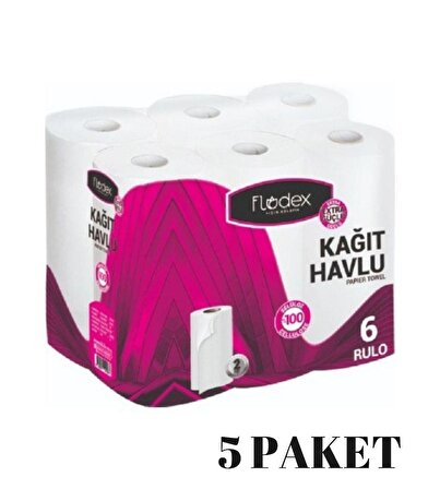 FLODEX - HAVLU KAĞIT 6LI - 5 PAKET
