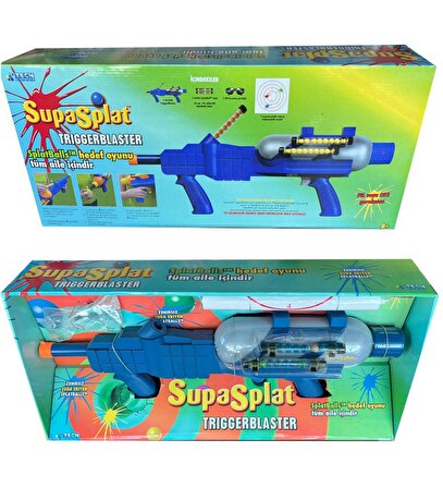 Supasplat Paintball Trigger Blaster Silah, Gözlük ve  Boya Mermileri ile...