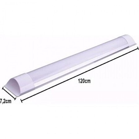 120 CM 40 Watt Yatay Ledli Bant Armatür Beyaz Renk Çeşidi (1 Yıl Garantili)-(10 Adet Satışımız)