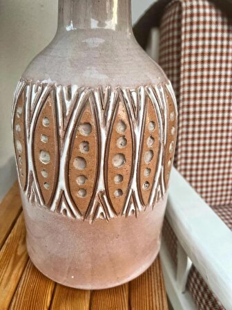 özel tasarım el yapımı pembe seramik abajur