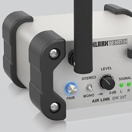 Klark Teknik DW20T Yüksek Performanslı Stereo Ses Yayını için 2,4 GHz Kablosuz Stereo Verici