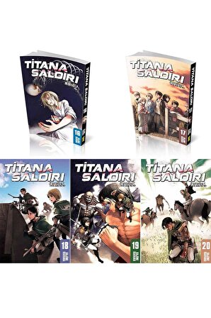 Titana Saldırı 16-20 Cilt Manga Seti (16-17-18-19-20)