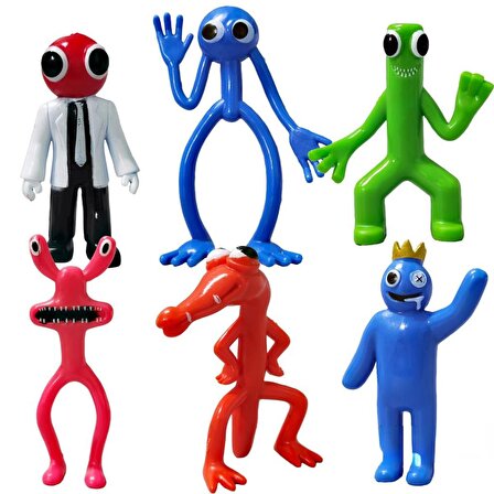 Rainbow Friends 6 adet 8-11 cm figur set
