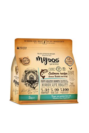 Mydog Low Grain Somon Balıklı Puppy-yavru Köpek Maması 2kg