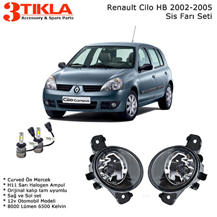 Renault Clio II HB 2003 Sis Farı Takımı Led Xenon Set