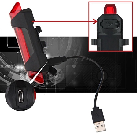 ZhlTools Usb Şarj Edilebilir Bisiklet Led Lamba