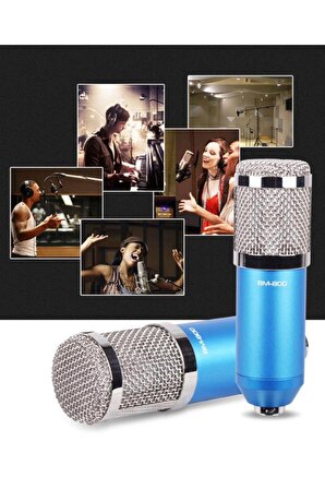 Telefon Tablet Için Mikrofon Stüdyo Kalitesinde Ses Kayıt Mikrofonu Profesyonel