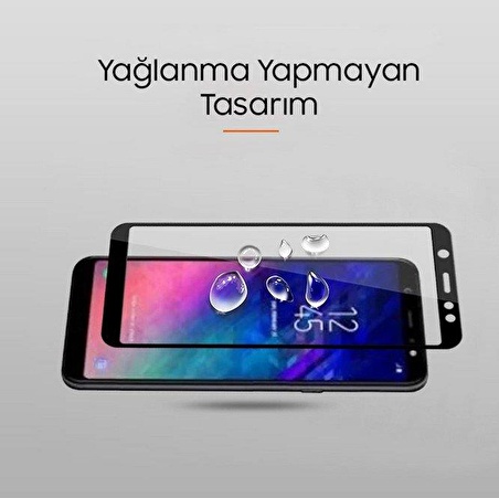 Ally Samsung Galaxy A6+ 2018 Full Kaplama Kırılmaz Cam Ekran Koruyucu