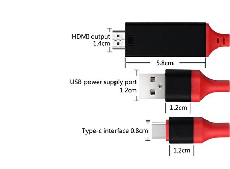 Zhltools Type-C to 4K HDMI Görüntü Aktarıcı Kablo CBL59 2Metre