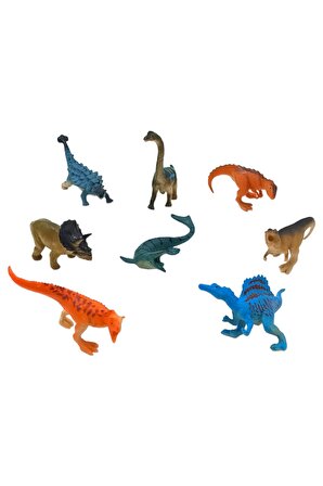 Oyuncak 8 Figürlü Mini Dinozorlar Oyuncak Seti