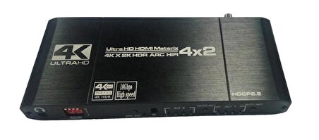 Gplus MX442A 4x2 Matrix HDMI 2.0 4K Pro Switch HDR ARC EDID HDCP
