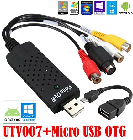 Gplus UTV007 Android DC60 Video DVR ve MC215 Micro USB OTG Kablo