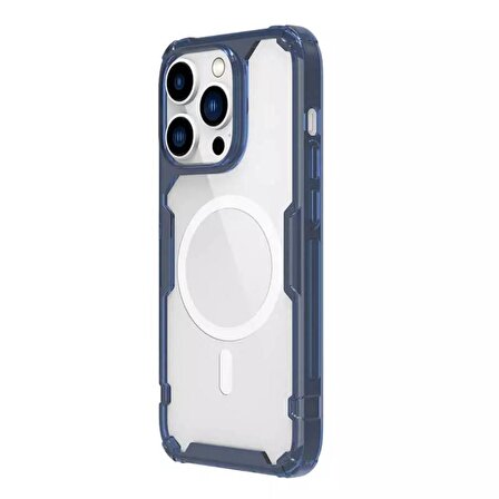 Nillkin TPU Pro Manyetik iPhone 14 Pro Max Uyumlu Kılıf - Mavi