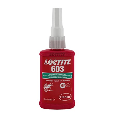 Loctite 603 Yüksek Mukavemetli Sıkı Geçme 50 ml